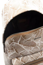 Brown Leather Men Backpack Cerruti 1881
