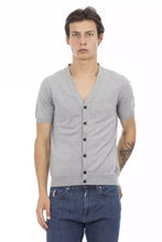 Gray Cotton Men's Sweater Baldinini Trend