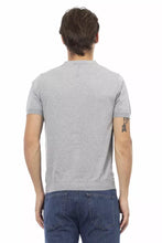 Gray Cotton Men's Sweater Baldinini Trend