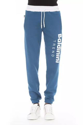Blue Cotton Men's Sport Pant Baldinini Trend