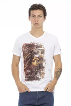 White Cotton Men T-Shirt Trussardi Action