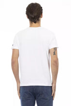 White Cotton Men T-Shirt Trussardi Action