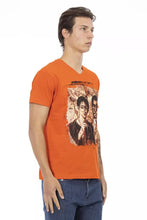 Orange Cotton Men T-Shirt Trussardi Action