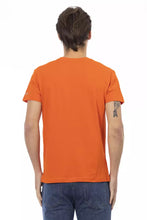 Orange Cotton Men T-Shirt Trussardi Action