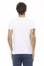 White Cotton Men T-Shirt Trussardi Action
