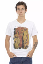 White Cotton Men T-Shirt Trussardi Action