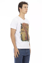 White Cotton Men T-Shirt Trussardi Action