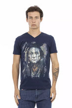 Blue Cotton Men's T-Shirt Trussardi Action