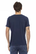 Blue Cotton Men's T-Shirt Trussardi Action
