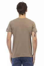 Brown Cotton Men T-Shirt Trussardi Action