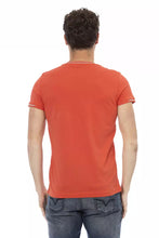 Orange Cotton Men T-Shirt Trussardi Action