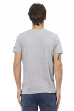 Gray Cotton Men T-Shirt Trussardi Action