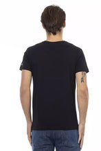 Black Cotton Men T-Shirt Trussardi Action