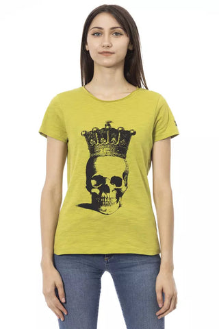 Green Cotton Women T-Shirt Trussardi Action