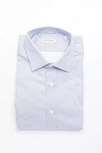 Light Blue Cotton Men Shirt Robert Friedman