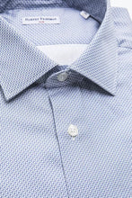 Light Blue Cotton Men Shirt Robert Friedman