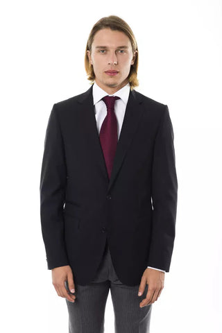 Black Wool Men's Blazer Uominitaliani