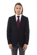 Black Wool Men's Blazer Uominitaliani