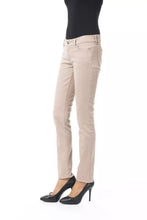 Beige Cotton Women Pants BYBLOS