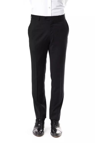 Gray Wool Mens Suit Pant Uominitaliani