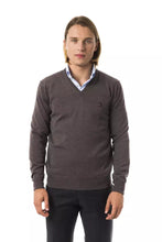Gray Merino Wool Men Sweater Uominitaliani