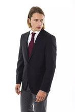 Black Wool Men's Blazer Uominitaliani