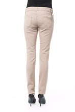 Beige Cotton Women Pants BYBLOS