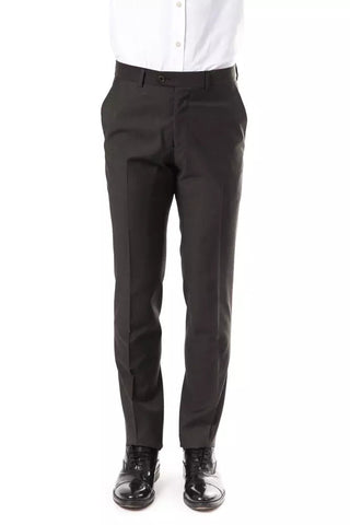 Gray Wool Men's Pant Uominitaliani