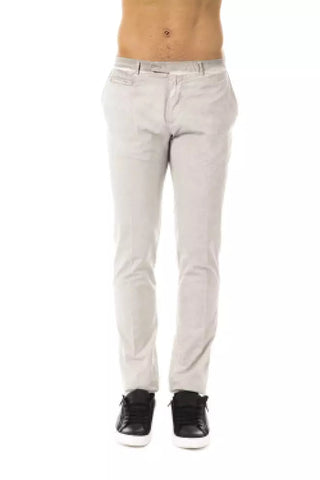 Gray Cotton Mens Pant Uominitaliani
