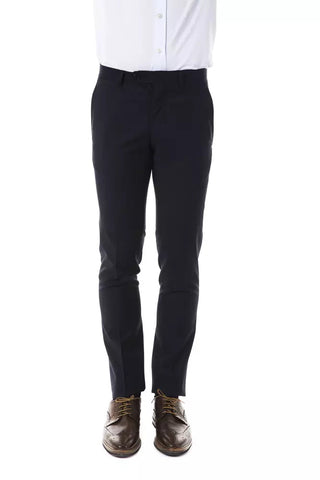Gray Wool Men's Suit Pant Uominitaliani