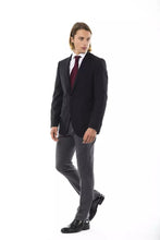Black Wool Men's Blazer Uominitaliani