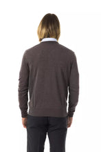 Gray Merino Wool Men Sweater Uominitaliani