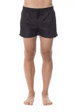 Black Polyester Men's Swim Trunk Roberto Cavalli Sport