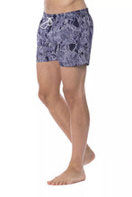 Blue Polyester Men Swimsuit Roberto Cavalli Sport