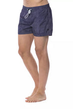 Blue Polyester Men's Swim Trunk Roberto Cavalli Sport