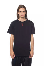 Black Cotton Men T-Shirt Nicolo Tonetto