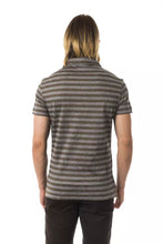 Gray Cotton Men Polo Shirt BYBLOS
