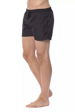 Black Polyester Men's Swim Trunk Roberto Cavalli Sport