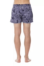 Blue Polyester Men Swimsuit Roberto Cavalli Sport