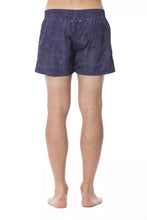 Blue Polyester Men's Swim Trunk Roberto Cavalli Sport