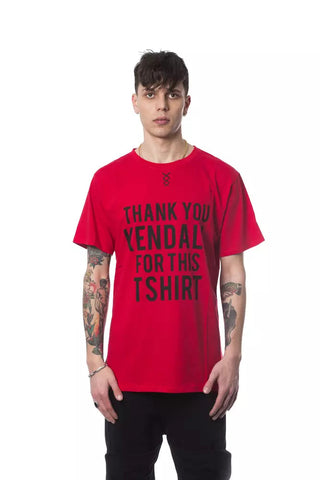Red Cotton Men T-Shirt Nicolo Tonetto