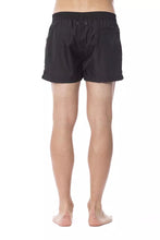 Black Polyester Men's Swim Trunk Roberto Cavalli Sport