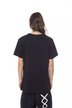 Black Cotton Men T-Shirt Nicolo Tonetto