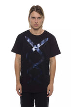 Black Cotton Men T-Shirt Nicolo Tonetto