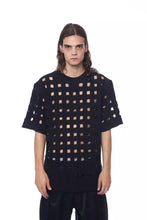 Black Cotton Men T-Shirt Nicolo Tonetto