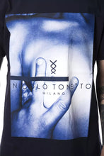 Blue Cotton Men T-Shirt Nicolo Tonetto