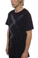 Black Cotton Men T-Shirt Nicolo Tonetto