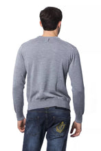 Gray Merino Wool Men Sweater Billionaire Italian Couture