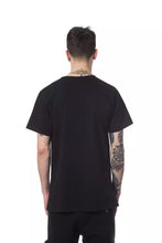Black Cotton Men T-Shirt Nicolo Tonetto