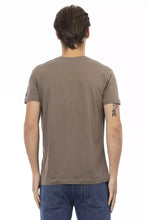 Brown Cotton Men T-Shirt Trussardi Action